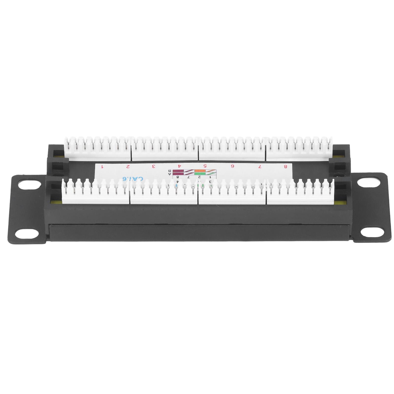 8 Ports Wandmontage Netzwerk Patch Panel UTP Cat6 Ungeschirmte Verdrahtungshalterung für 23?28AWG Kabel von Joom DACH