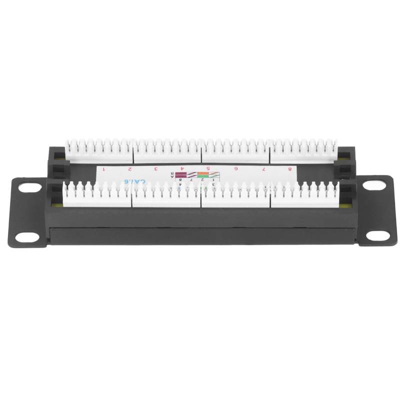 8 Ports Wandmontage Netzwerk Patch Panel UTP Cat6 Ungeschirmte Verdrahtungshalterung für 23?28AWG Kabel von Joom DACH
