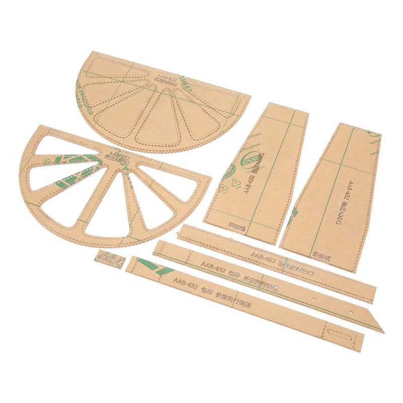 8 Stück Acryl Schultertasche Muster Schablone Vorlage Klar Leder Handwerk DIY Werkzeug für Einzel von Joom DACH