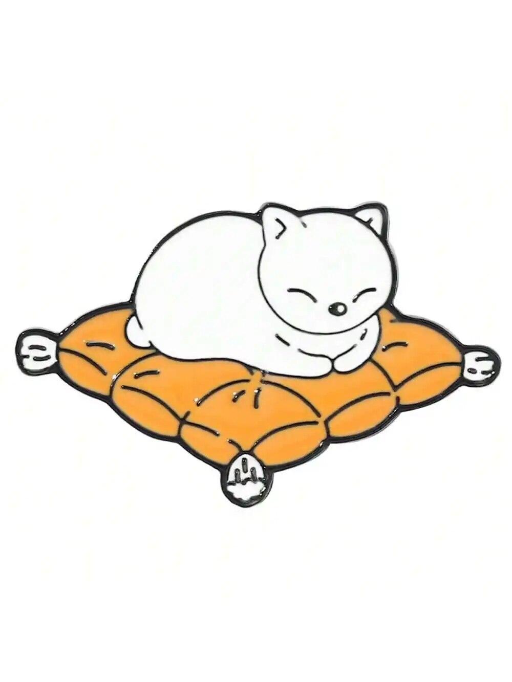 8 Stück kreative Cartoon-Brosche mit niedlicher Katze zum Lesen und Lernen für Kinder, passend zu Kleidung, Taschen, Accessoires, Abzeichen von Joom DACH