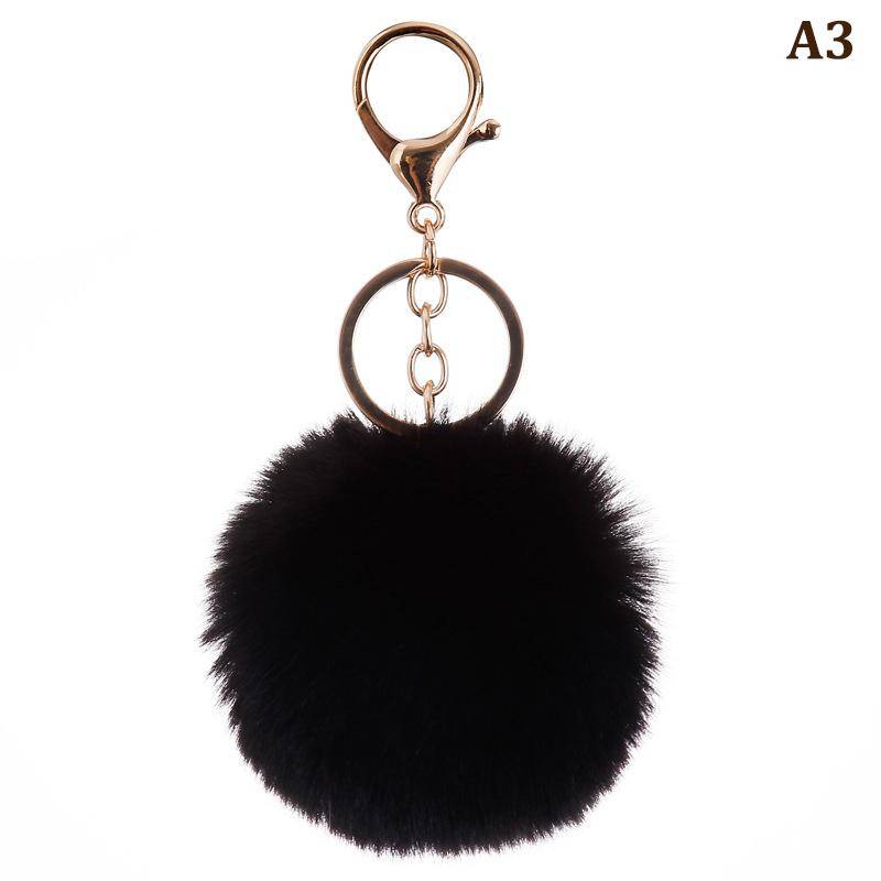 8 cm süßer Schlüsselanhänger mit weichem, flauschigem Fellknäuel, flauschige Schlüsselanhänger, Schmuckstücke, Pom Pom, Schlüsselanhänger, Damen, Taschenanhänger, Schmuck, Schlüsselanhänger von Joom DACH