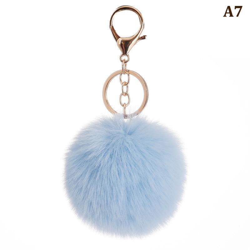 8 cm süßer Schlüsselanhänger mit weichem, flauschigem Fellknäuel, flauschige Schlüsselanhänger, Schmuckstücke, Pom Pom, Schlüsselanhänger, Damen, Taschenanhänger, Schmuck, Schlüsselanhänger von Joom DACH