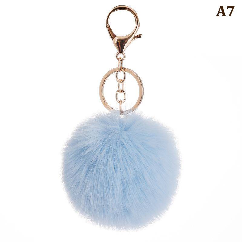 8 cm süßer Schlüsselanhänger mit weichem, flauschigem Fellknäuel, flauschige Schlüsselanhänger, Schmuckstücke, Pom Pom, Schlüsselanhänger, Damen, Taschenanhänger, Schmuck, Schlüsselanhänger von Joom DACH