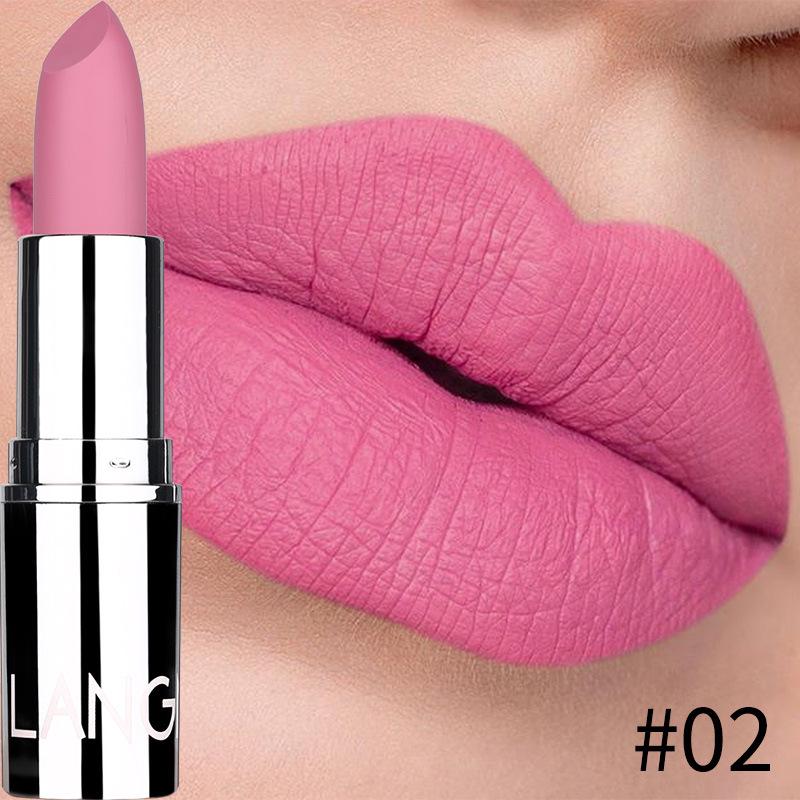 8-farbiger Lippenstift in Silbertube, matt, wasserfest, schweißfest, Antihaft-Becher, nicht zum Verschmieren geeignet, Lippenstift wie eine Königin, exquisite kleine Silbertube 02# 8-farbiger Lippenstift in Silbertube, matt, wasserfest, schweißfest, Antihaft-Becher, nicht zum Verschmieren geeignet, Lippenstift wie eine Königin, exquisite kleine Silbertube 02# von Joom DACH