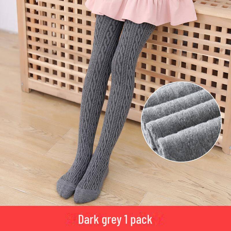 8-förmige Twist-Strumpfhose für Kinder – Frühling/Herbst, nahtlos, dünne Socken 8-12 years old, height 135-148cm dunkelgraue von Joom DACH