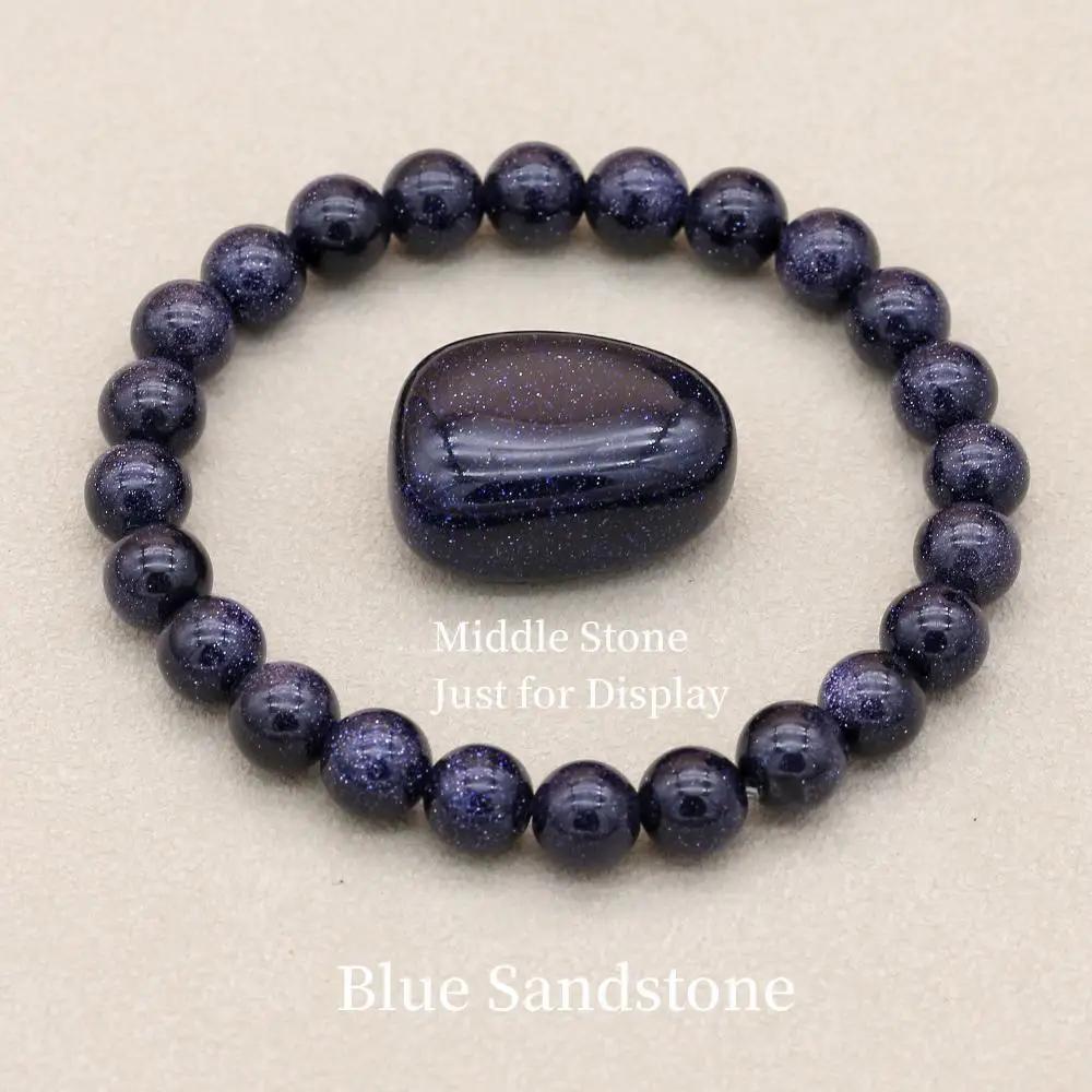 8 mm Naturstein-Türkis-Perlenarmband, Lava-Tigerauge, Chakra-Strang-Armband, Modeschmuck für Damen und Herren von Joom DACH