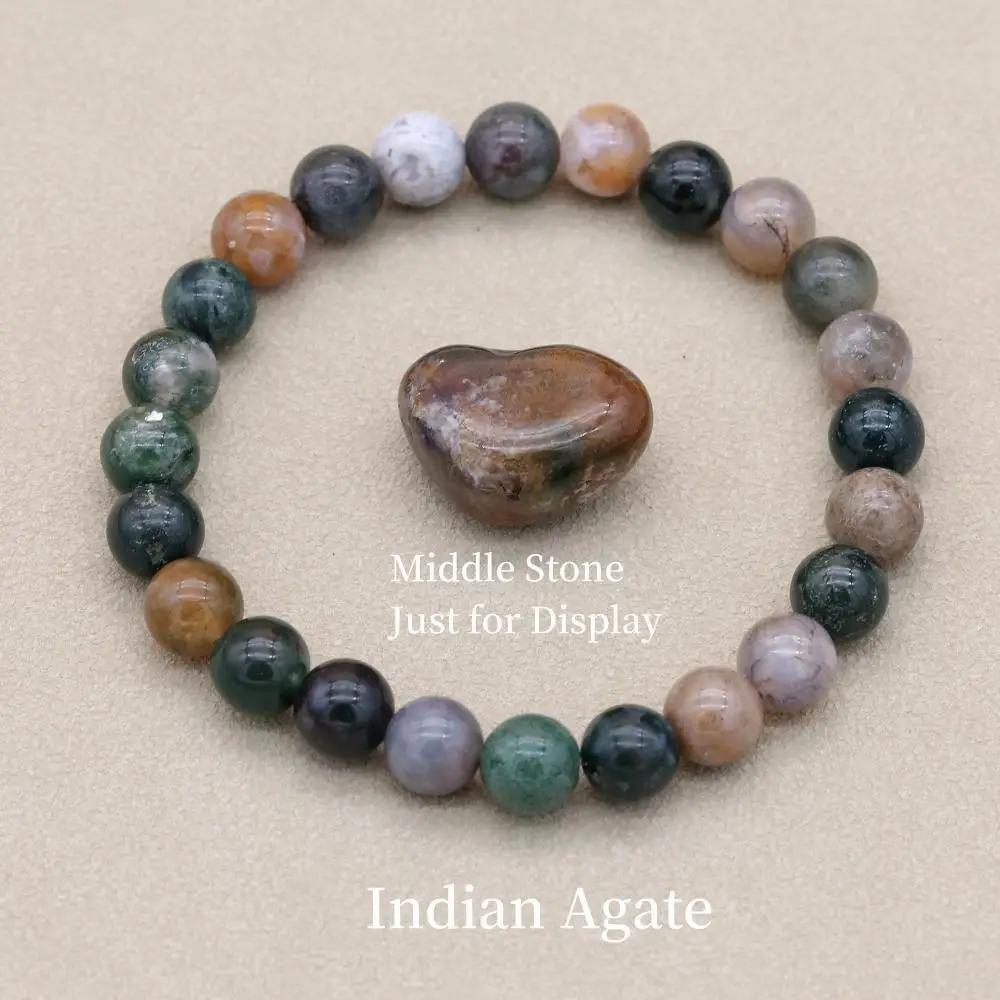 8 mm Naturstein-Türkis-Perlenarmband, Lava-Tigerauge, Chakra-Strang-Armband, Modeschmuck für Damen und Herren von Joom DACH