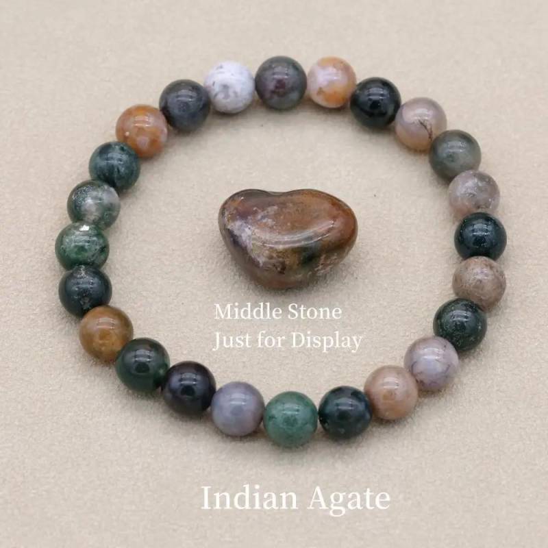 8 mm Naturstein-Türkis-Perlenarmband, Lava-Tigerauge, Chakra-Strang-Armband, Modeschmuck für Damen und Herren von Joom DACH