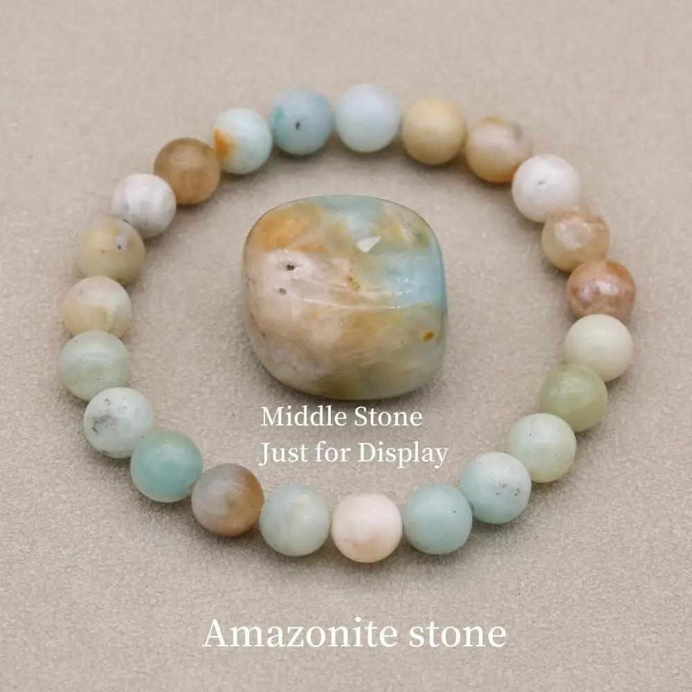 8 mm Naturstein-Türkis-Perlenarmband, Lava-Tigerauge, Chakra-Strang-Armband, Modeschmuck für Damen und Herren von Joom DACH