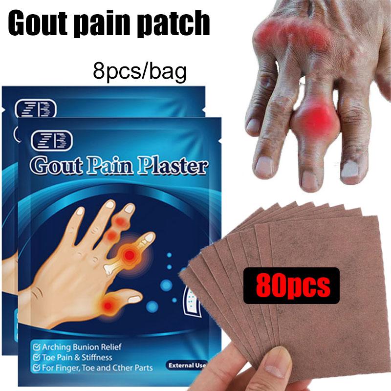 8 teile/beutel Gicht Schmerzen Patch Behandlung Fuß Gicht Patch Daumen Corrector Aufkleber Finger Hallux Zehen Bunion Schmerzen Relief Gips patch 80pcs/10bag von Joom DACH