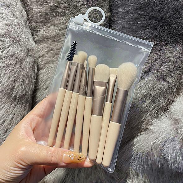 8-teiliges Make-up-Pinsel-Set, Make-up-Concealer-Pinsel, Rouge, Lidschatten, Blending-Make-up-Pinsel, weiche, flauschige Make-up-Pinsel, Make-up-Tools von Joom DACH