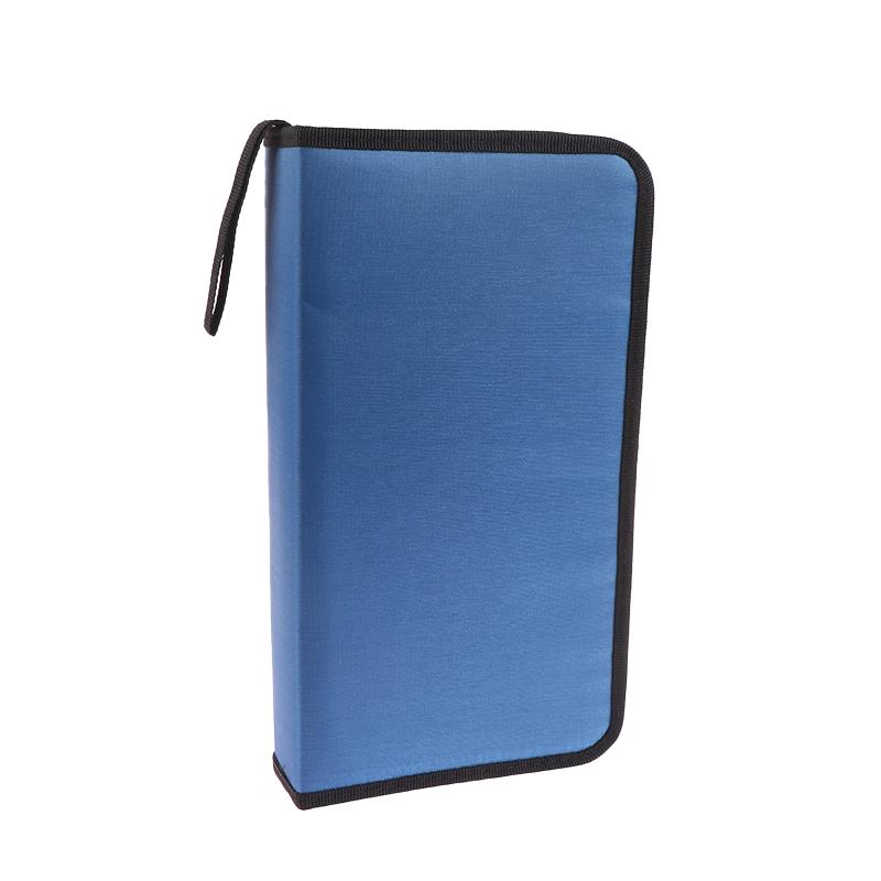 80 Blatt Auto-CD-Hülle, Disc-DVD-Aufbewahrungstasche, Handtasche, Album-Organizer blau von Joom DACH