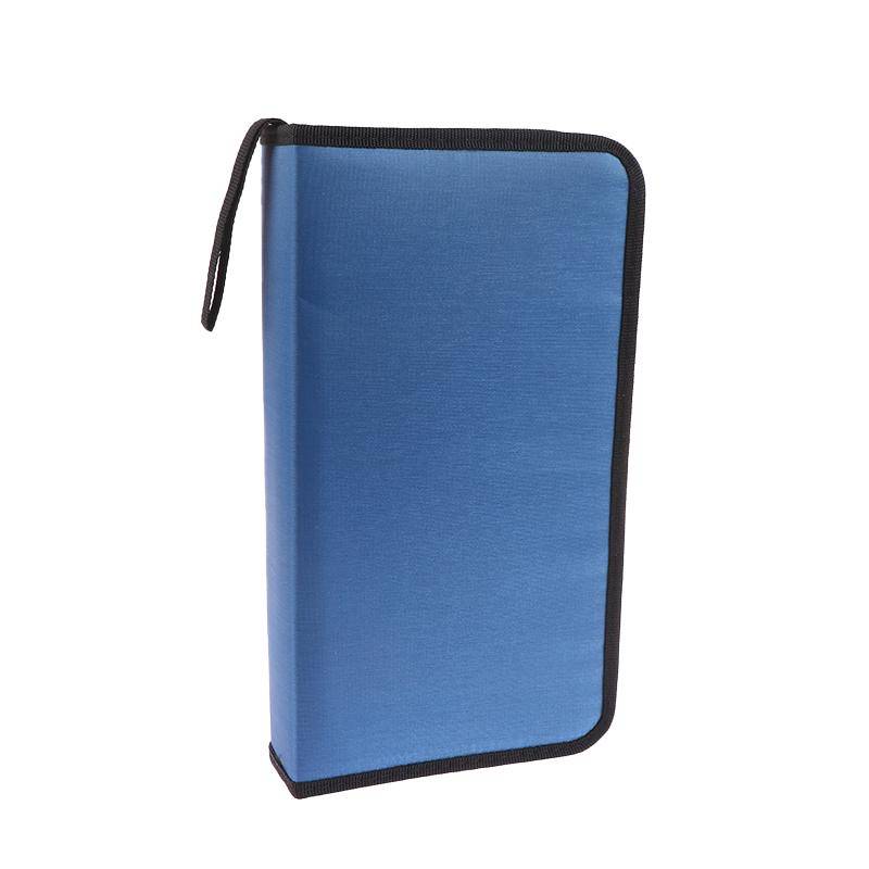 80 Blatt Auto-CD-Hülle, Disc-DVD-Aufbewahrungstasche, Handtasche, Album-Organizer blau von Joom DACH