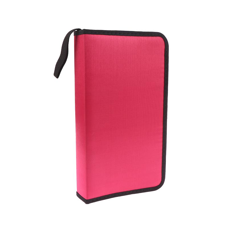 80 Blatt Auto-CD-Hülle, Disc-DVD-Aufbewahrungstasche, Handtasche, Album-Organizer rose rot von Joom DACH
