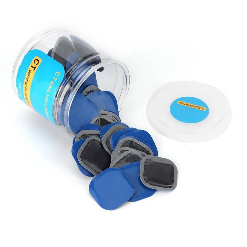 80Pcs Reifen Patch Punktion Reparatur Gummi Stick Tool 45x45mm Universal für Auto Motorrad von Joom DACH