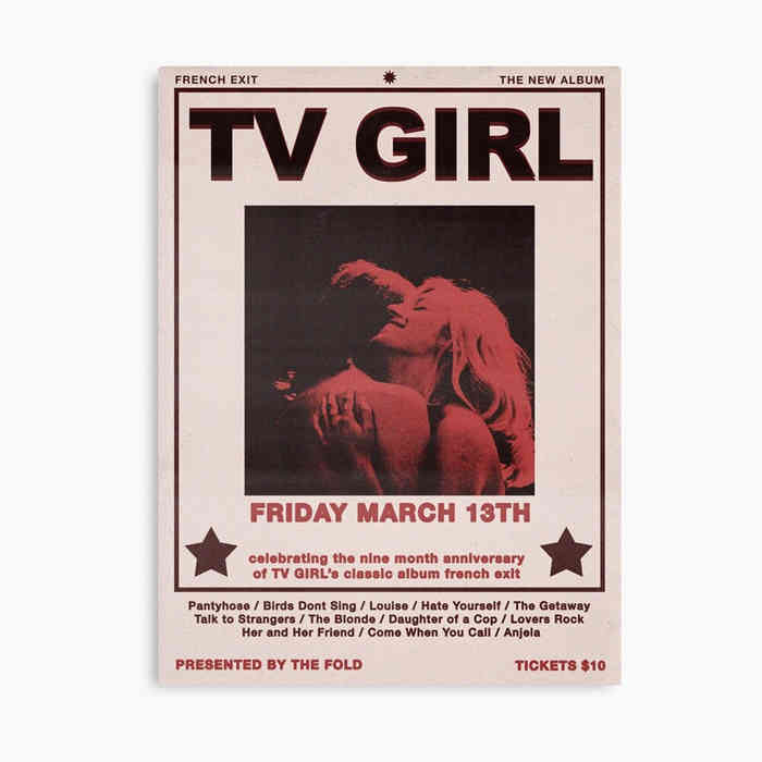 80er Jahre Retro Tv Girl Poster Rock Sänger Ästhetik Musik Album First Love Bilder für Zimmer Leinwand Malerei Wand Kunst Home Decor 21x30cm No Frame von Joom DACH