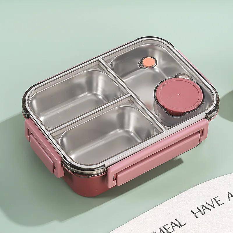 850ml Tragbare Lunchboxen für Kinder Erwachsene Thermo Suppe Bento Box Edelstahl Isolierte Heizung Lebensmittel Lagerung Container 850ml von Joom DACH