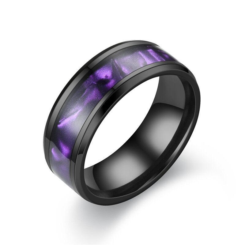 8MM Titan Stahl Ring Männer Frauen Edelstahl Ring Mode Männer Frauen Nut Ringe Draht Zeichnung Ring Schmuck Zubehör geschenke 7 von Joom DACH