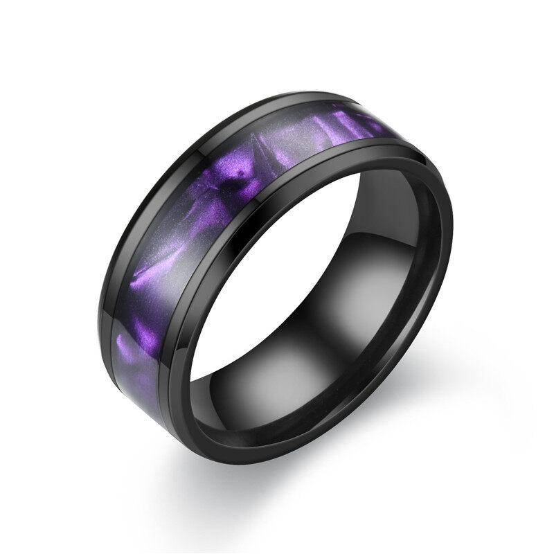 8MM Titan Stahl Ring Männer Frauen Edelstahl Ring Mode Männer Frauen Nut Ringe Draht Zeichnung Ring Schmuck Zubehör geschenke 7 von Joom DACH