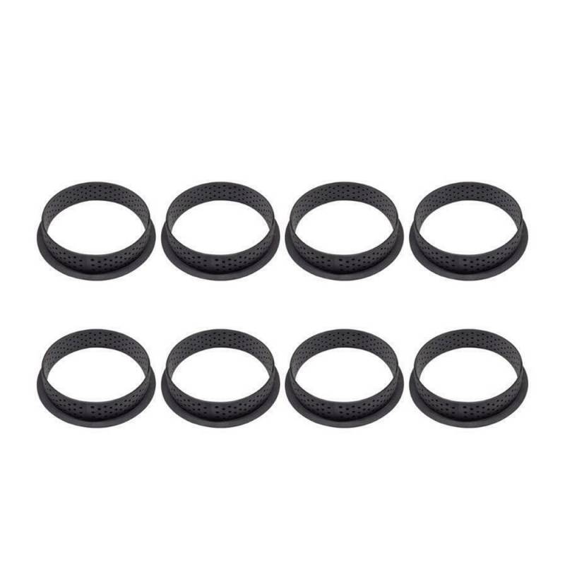 8PCS DIY Torte Ring Silikon Form Kuchen werkzeuge Französisch Dessert Backformen Cutter Runde Form Dekorieren Werkzeug Perforierte Mousse von Joom DACH