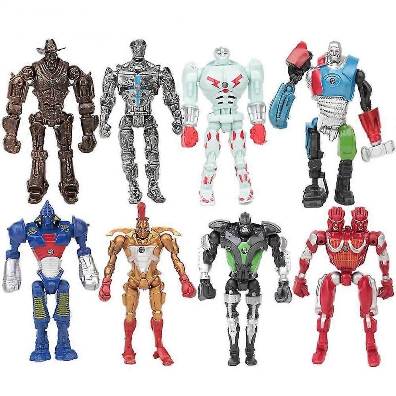 8Pcs Anime Real Steel Adam Raider LED Robot Action Figure Model Kids Toy Gift von Joom DACH