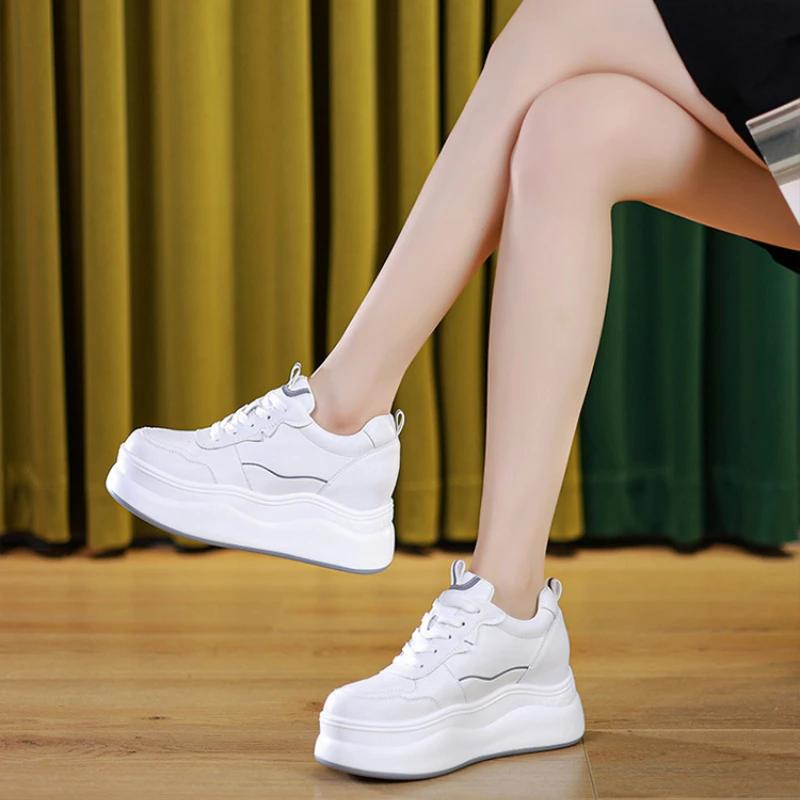 8cm Air Mesh Leder Vulkanisiert Herbst Flach Damen Klobiger Sneaker Hochsommer Plateau Keil Winter Plüsch Frühling Schuhe 39 von Joom DACH