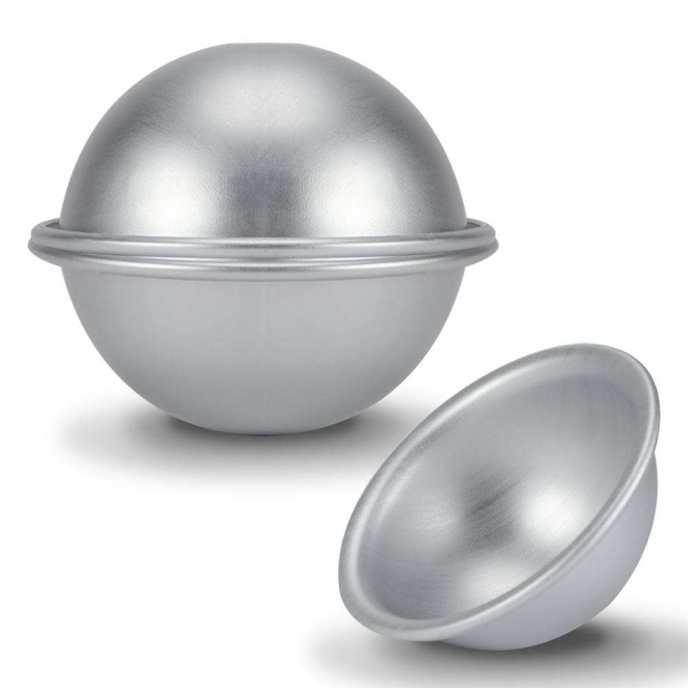 8cm Halb Ball Kuchen Form Aluminium Hemisphäre Kuchen Pan Bikini Kuchen Dessert Pudding Backform von Joom DACH