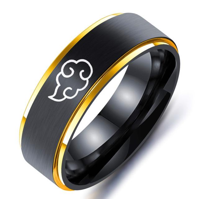 8mm japanischer Stil Anime Cosplay Cloud Ringe Edelstahl Schmuck für Frauen Männer Anime Fans Ring Schmuck 12 gold von Joom DACH