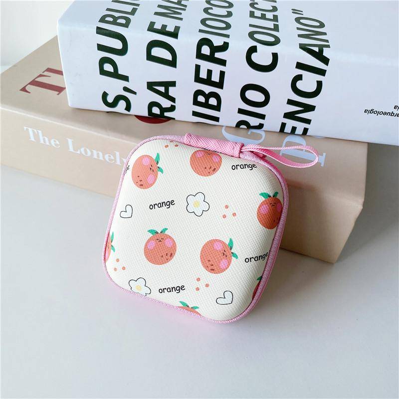 9,5*13,3 cm Kopfhörer Box Zipper Datenkabel Ladeleitung Kabel Lagerung Fall Tasche Frauen Mädchen Lippenstifte Karten Münze lagerung Box 7.5*7.5CM von Joom DACH