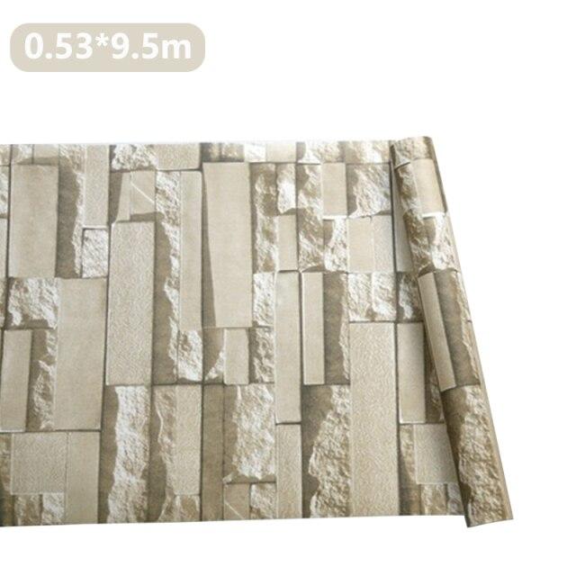 9,5 m Wohnzimmer, Küche, Badezimmer, wasserdichter Wandaufkleber, Heimdekoration, abnehmbare Ziegelstein-Selbstklebende Vliestapete helle gelbe von Joom DACH