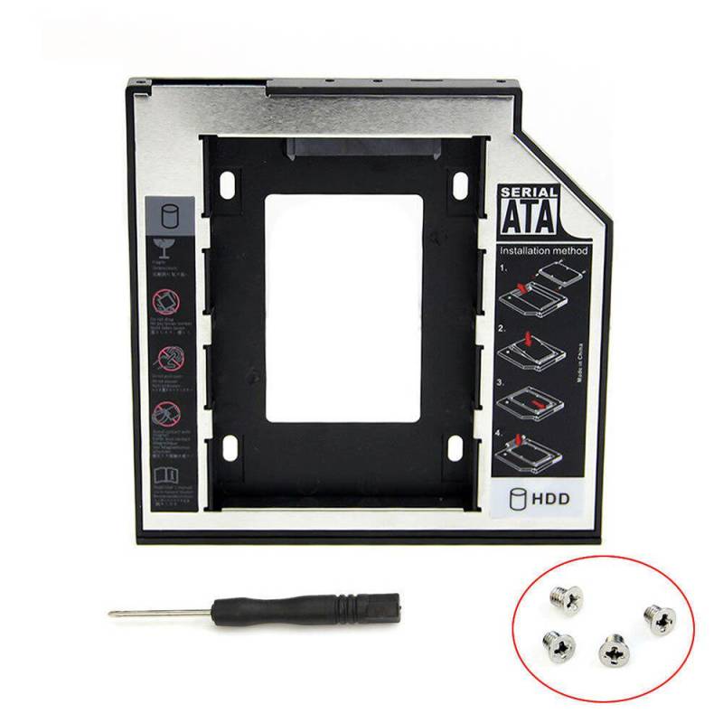 9,5 mm Universal SATA 2. HDD SSD Festplattenrahmen für CD/DVD-ROM Optical Bay von Joom DACH