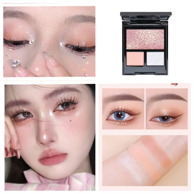 9 Farben Punk Smokey Matte Glitter Lidschatten-Palette Schimmer Lidschatten Make-up-Palette Cool getönte graue schwarze Augenpigmentpalette von Joom DACH