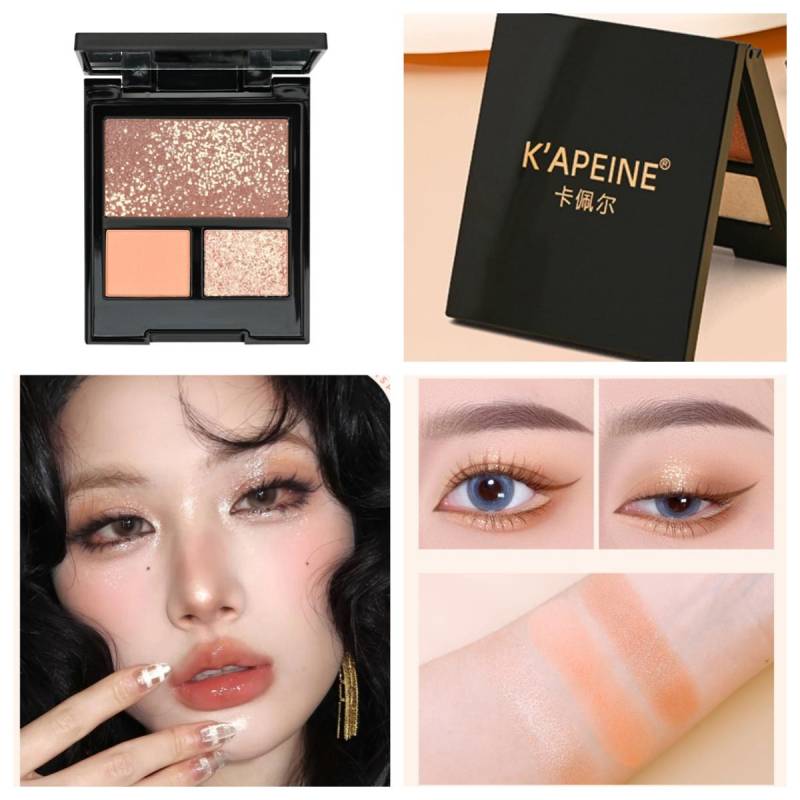 9 Farben Punk Smokey Matte Glitter Lidschatten-Palette Schimmer Lidschatten Make-up-Palette Cool getönte graue schwarze Augenpigmentpalette von Joom DACH