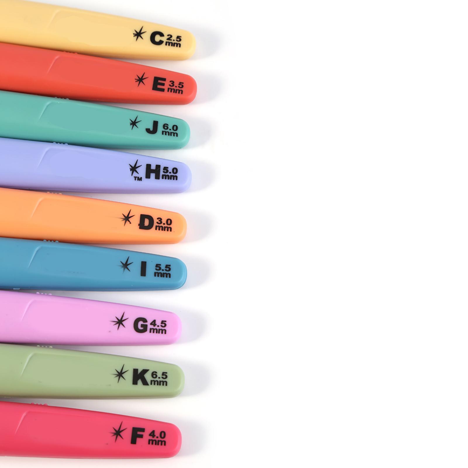 9 Stück Verschiedene Größen LED Licht Häkelnadeln Stricknadeln Nähhandwerkszeug Set von Joom DACH