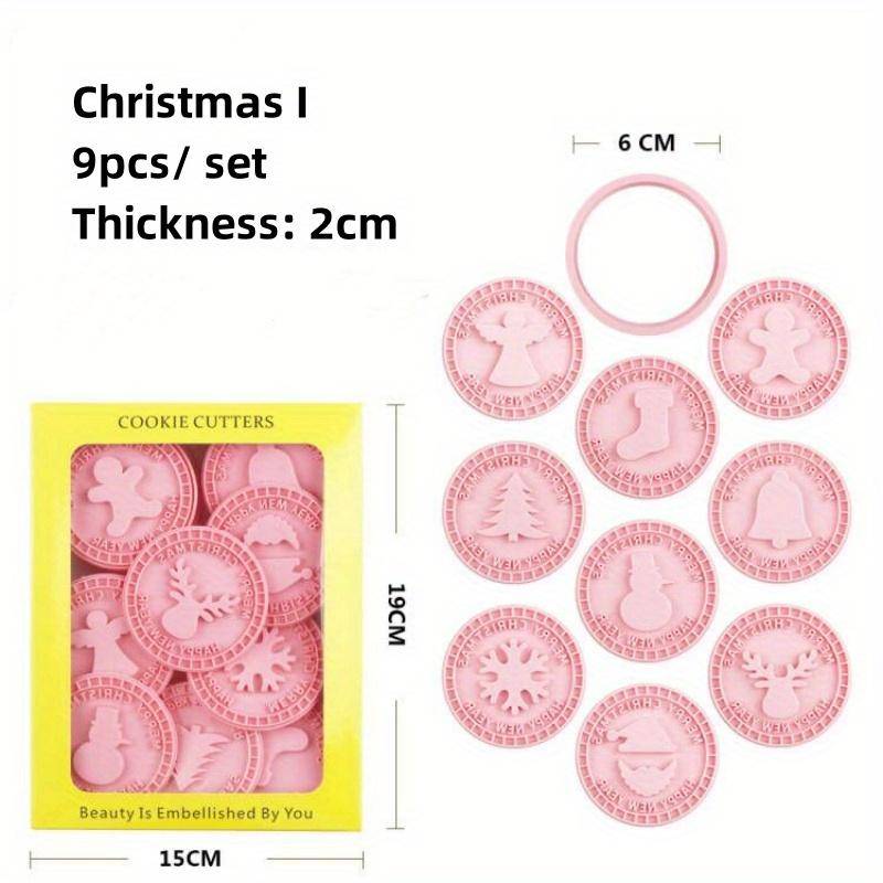 9 Stücke 3D Weihnachten Ausstechformen Keksform Weihnachtsmann Schneemann Baum Elch Plätzchenform Stempel Weihnachten Neujahr Party Dekor Backenwerkzeuge von Joom DACH