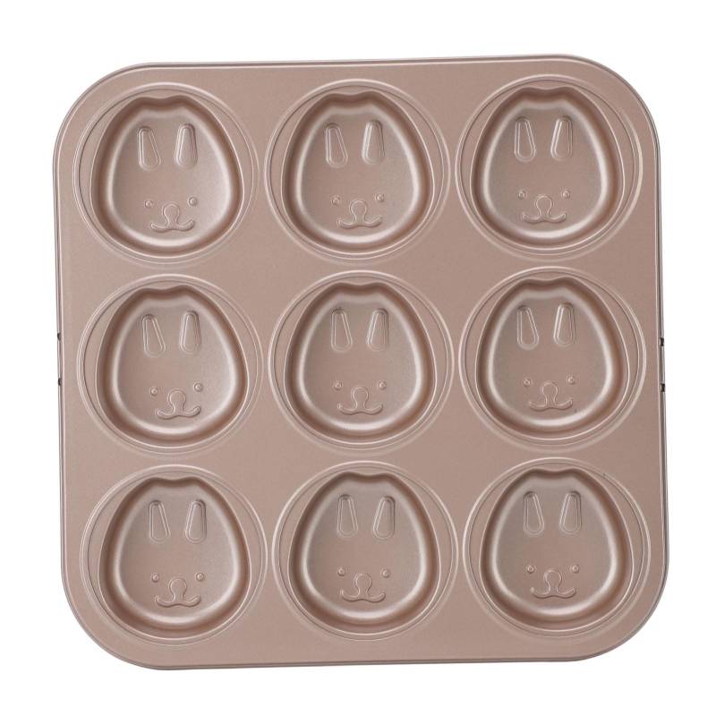 9 Tassen Niedliche Tier-Muffinform Antihaft DIY Backform Kohlenstoffstahl Cartoon-Muffinform für DIY von Joom DACH