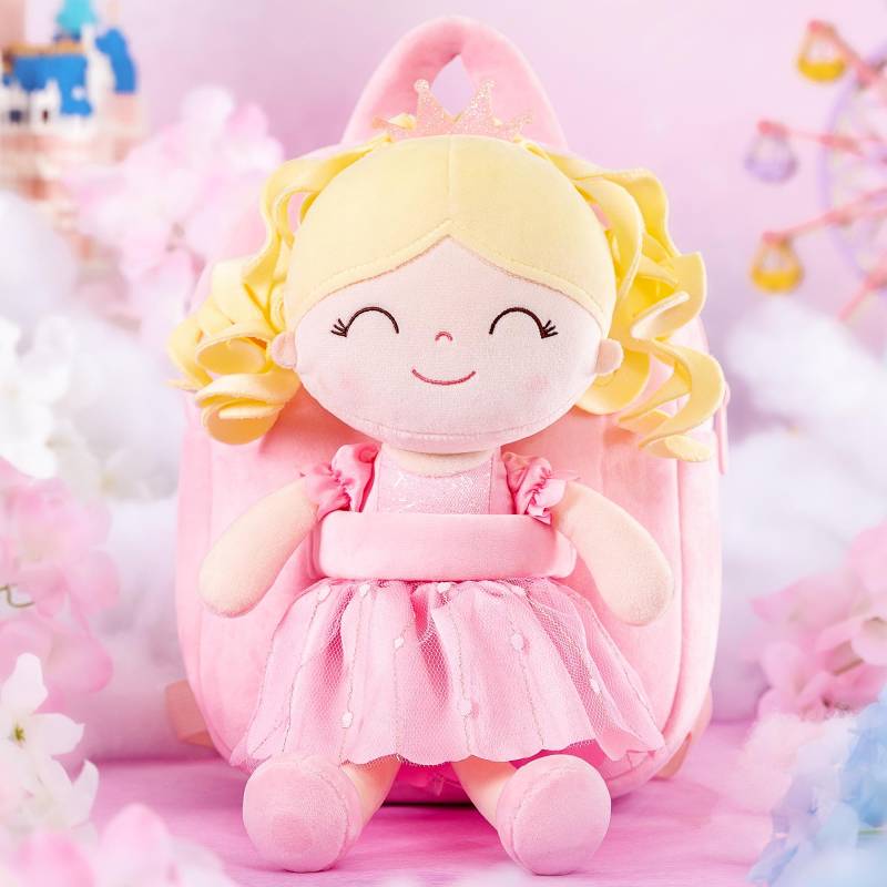 9 Zoll Mädchen Rucksäcke Plüsch Prinzessin Puppen Rucksack Baby Mädchen Lila Erste Geburtstagsgeschenk für kleine Mädchen United States von Joom DACH