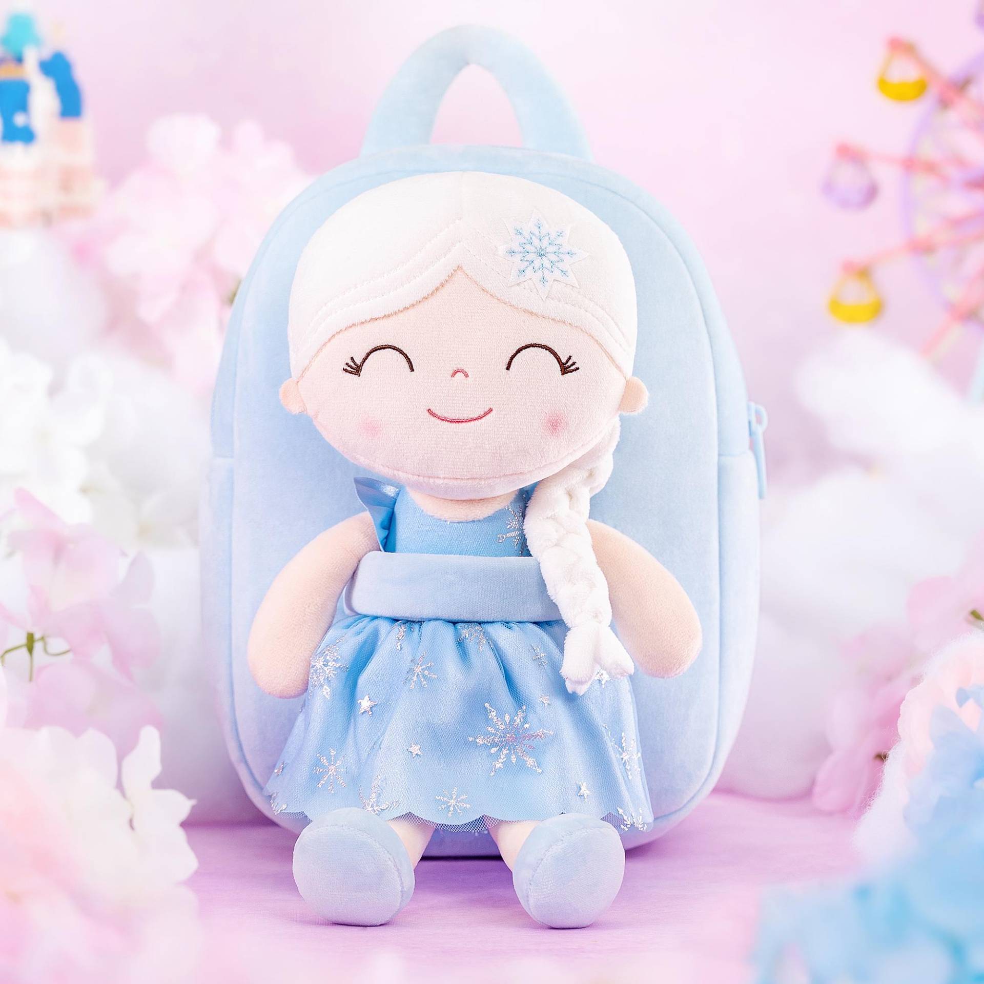 9 Zoll Plüschrucksäcke Prinzessin Puppen Rucksack Baby Mädchen Lila Erstes Geburtstagsgeschenk für kleine Mädchen United States von Joom DACH