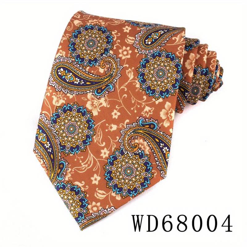 9 cm breite Krawatten mit Druck für Männer Frauen Paisley Krawatte für Hochzeit Geschäft Klassische Bräutigam Krawatten Mode Herren Blumenkrawatte von Joom DACH