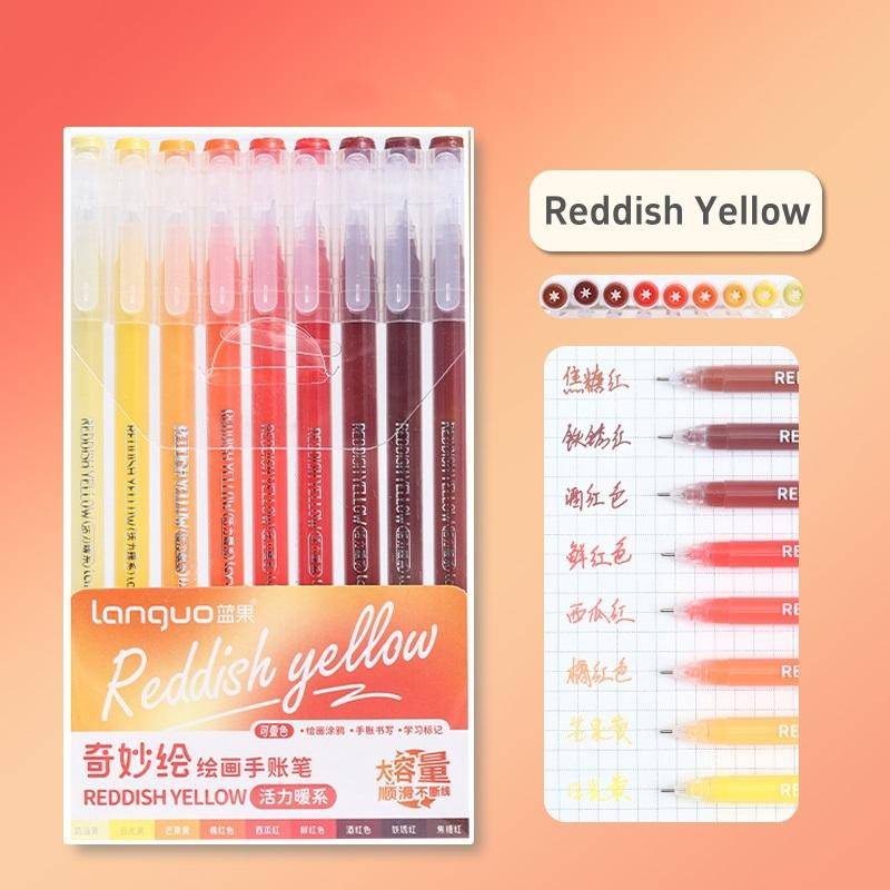 9 stücke Morandi Stifte Set Multi Farbe Gel Tinte Stifte Retro Marker Liner 0,5mm Kugelschreiber Für Journal Kunst von Joom DACH