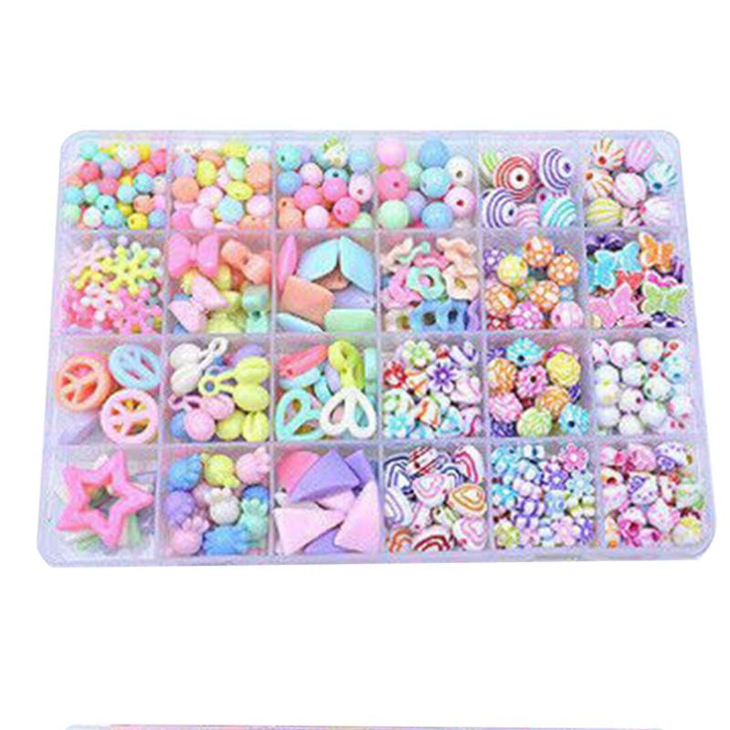 9-teiliges Set Kinder Schmuck Armband Herstellung Perlen Set Puzzle Pädagogisches DIY Spielzeug mit 24 Fächern für Mädchen von Joom DACH