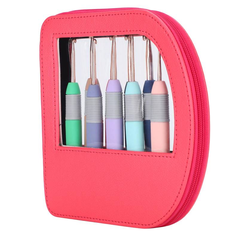 9-teiliges Set Webwerkzeuge Stricknadel Weicher Griff Radian Häkelnadel TPR-Griff 9-teiliges Set Webwerkzeuge Stricknadel Weicher Griff Radian Häkelnadel TPR-Griff von Joom DACH