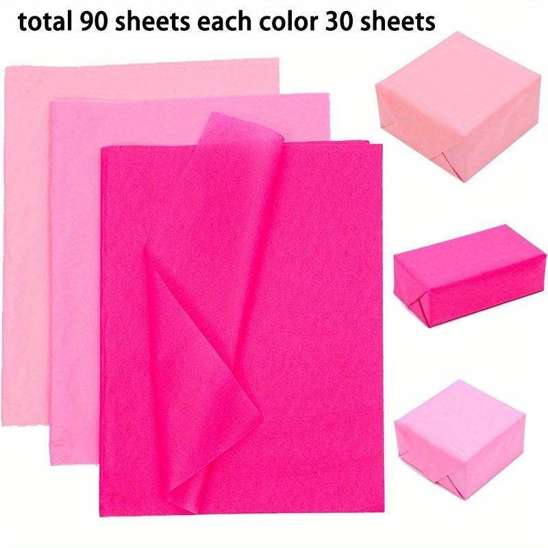 90 Blatt Seidenpapier Geschenkpapier 14 x20  für Hochzeit Valentinstag Muttertag Geburtstag DIY Kunsthandwerk Gastgeschenk Verpackungspapier Dekoration rosa von Joom DACH