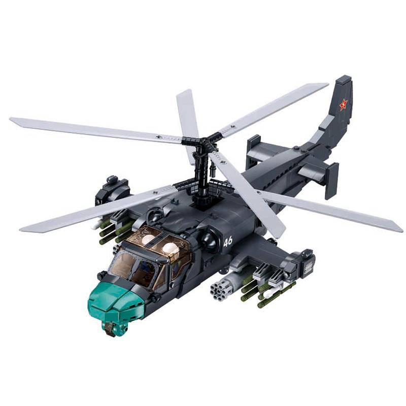 913PCS KA-52S Kampfhubschrauber Bausteine Militär Armee Waffe Kreative Soldatenfigur Puppen Modell Steine Spielzeug für Kinder ohne Box von Joom DACH