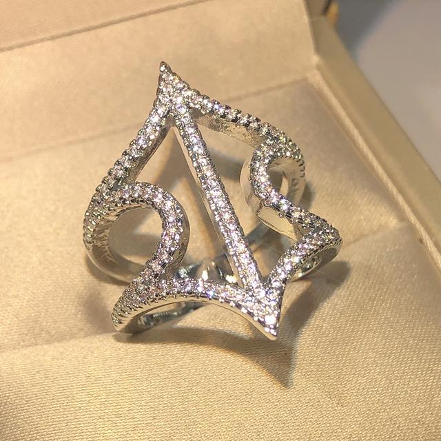 925 Silber Modeschmuck Tiny Delicate Pave Cz Zirkonia Damen Mädchen Braut Eheringe Promotion Geburtstagsgeschenke 8 weiß von Joom DACH