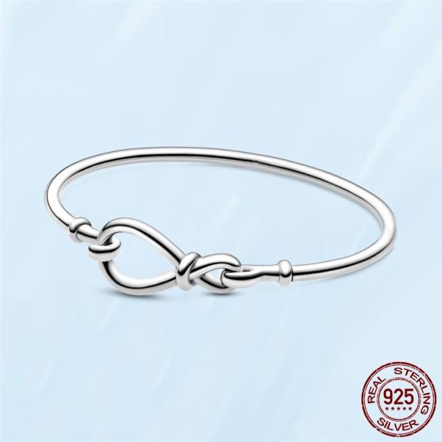 925 Sterling SILBER Herz Schlangenkette Mode Armbänder für Frauen Passen Original Charm Perlen Schmuck Geschenk 18cm von Joom DACH