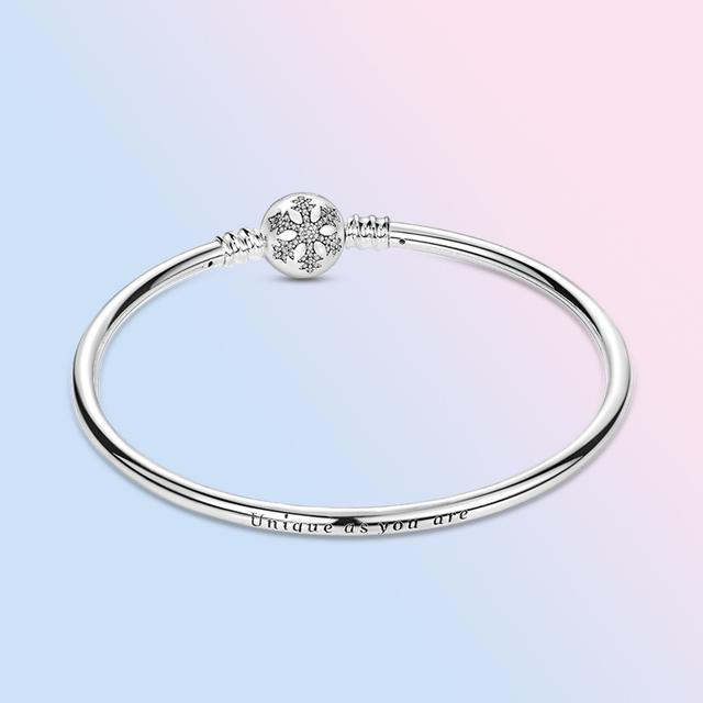 925 Sterling Silber Armband Femme Herz Schlange Kette Armband Für Frauen Fit Temperament Charme Perlen Schmuck Geschenk 19cm von Joom DACH