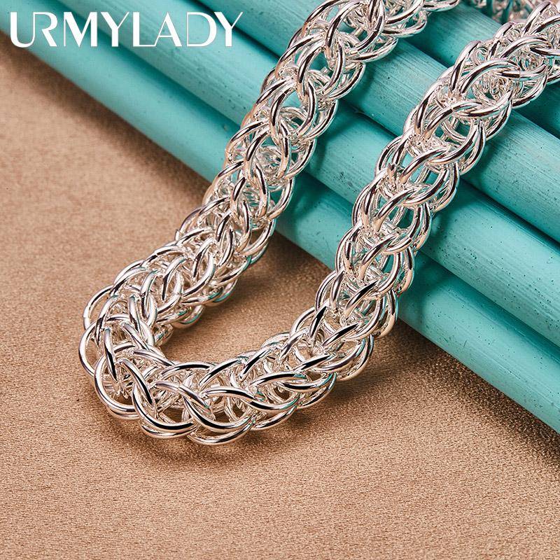 925 Sterling Silber Exquisite Herren Halskette für Damen Modeschmuck von Joom DACH