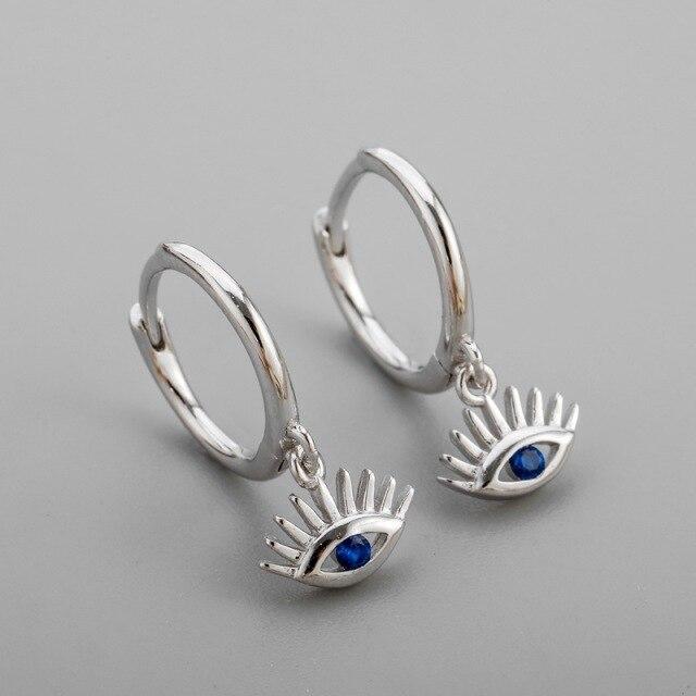 925 Sterling Silber Kristall Augen Ohrstecker Für Frauen Mädchen Verlobung Party Hochzeit Schmuck Pendientes Eh1341 silber von Joom DACH