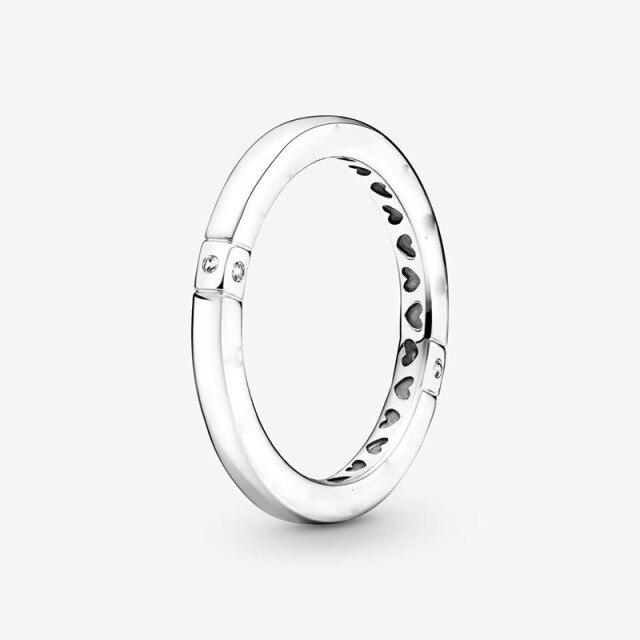 925 Sterling Silber Pan Ring Kreative Minnie Silhouette Pan Ring Für Frauen Hochzeit Party Geschenk Mode Schmuck 5 grün von Joom DACH